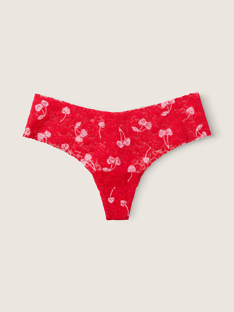 

Трусы Pink No-Show Soft Lace, красный