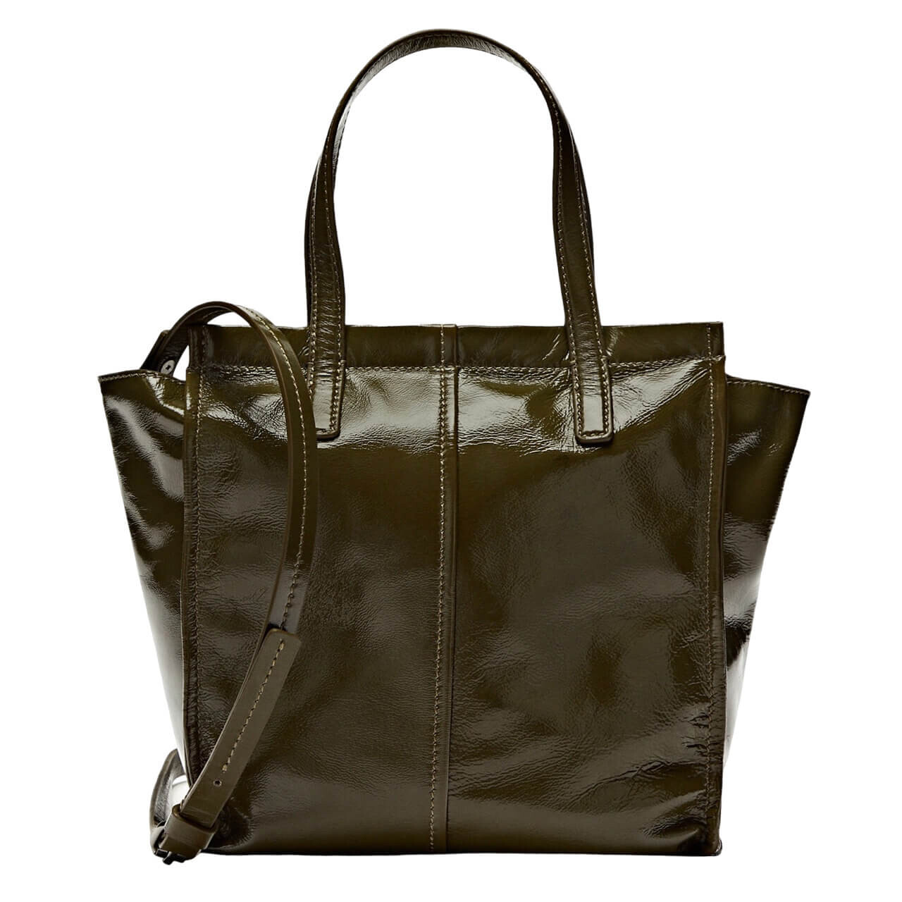

Сумка-тоут Massimo Dutti, хаки