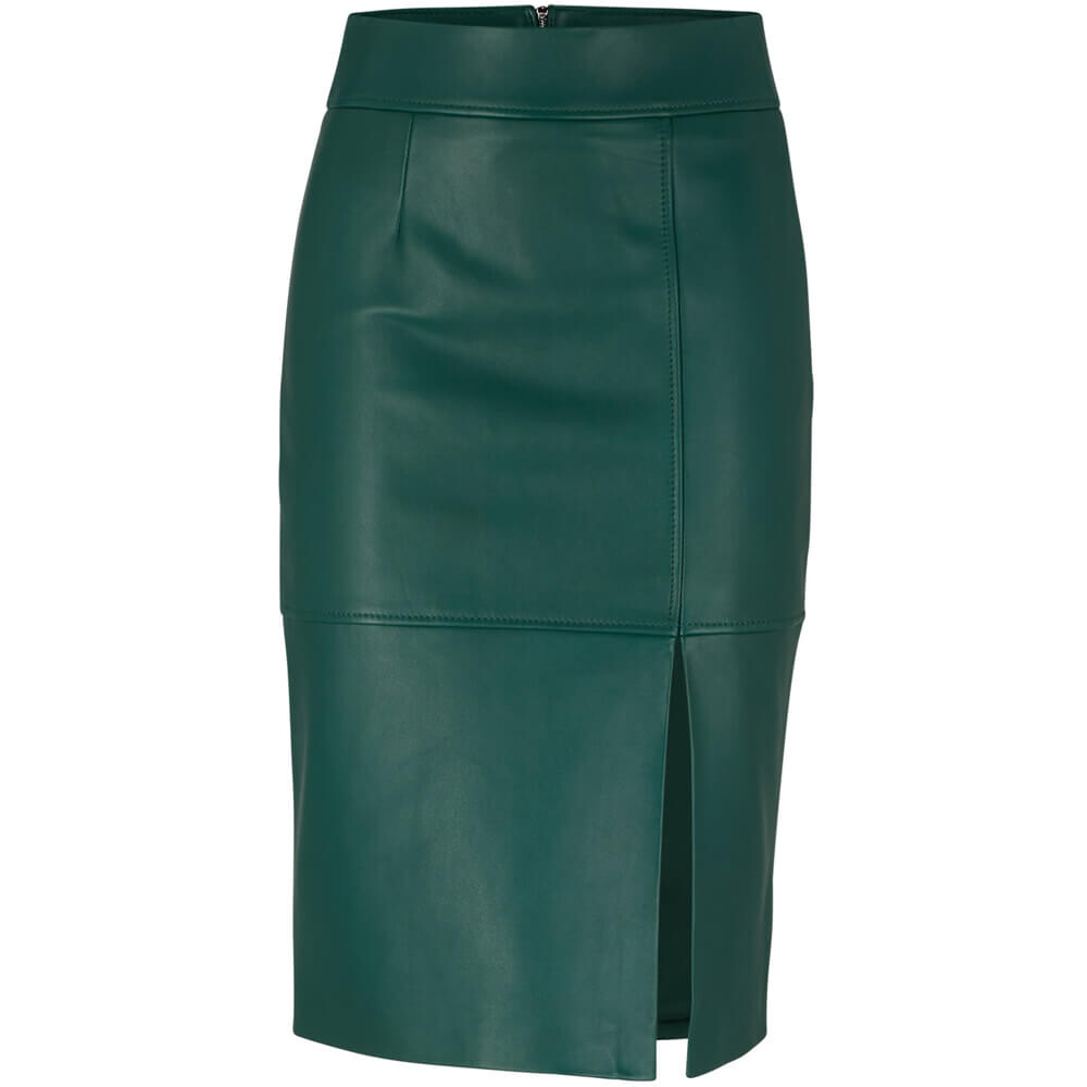 

Юбка Boss Slim-Fit Pencil In Grained Leather, зеленый