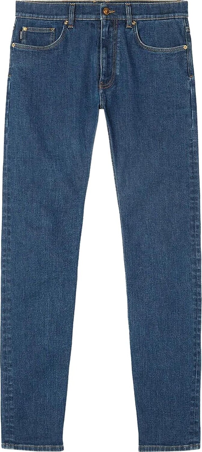 

Джинсы Versace Embroidered Medusa Jeans 'Blue', синий