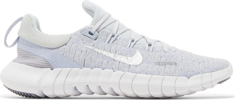 Nike free run womens silver on sale