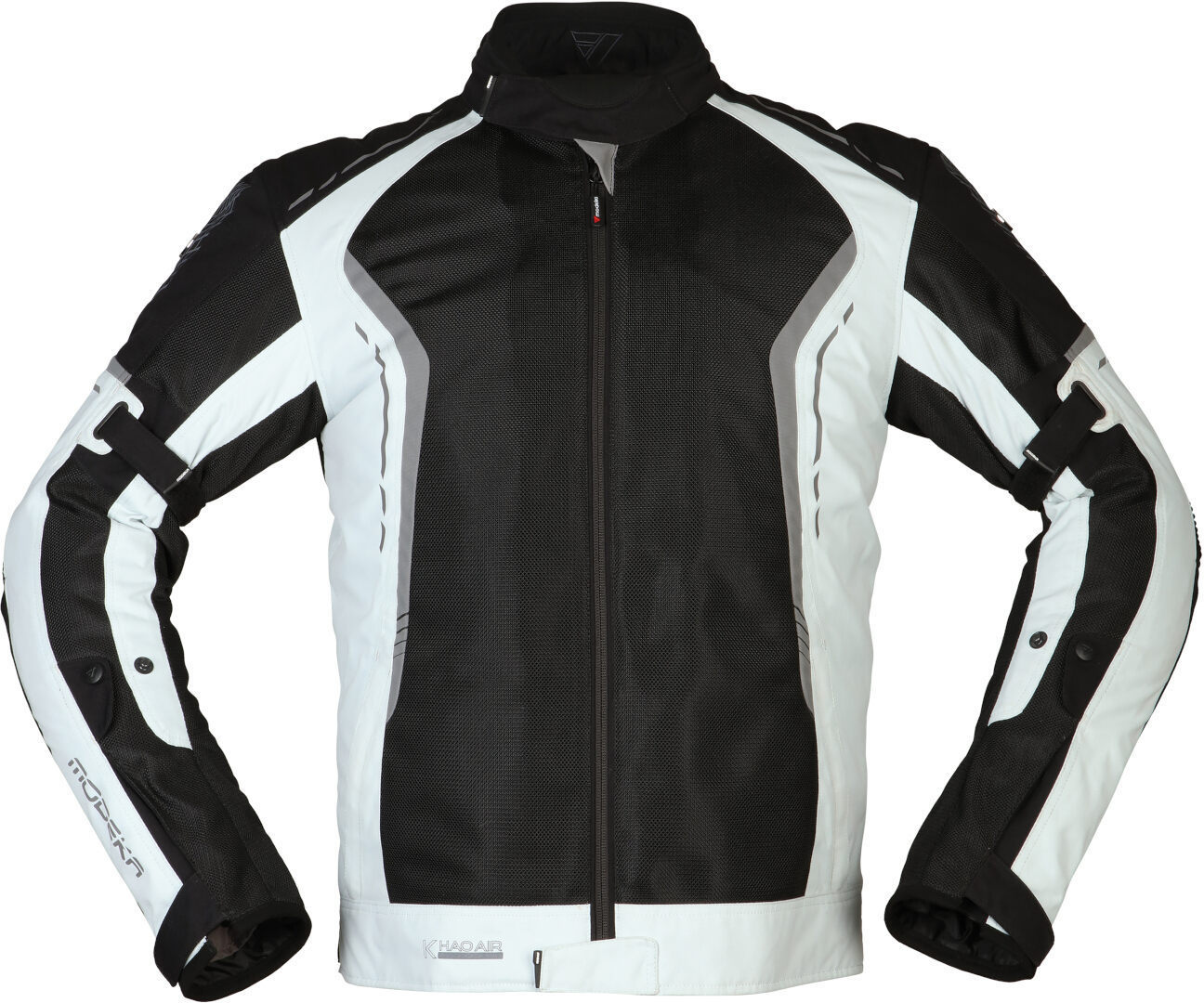 Куртка Modeka Khao Air мотоциклетная текстильная, черный/светло-серый мотоциклетная текстильная куртка khao air modeka черный серый синий