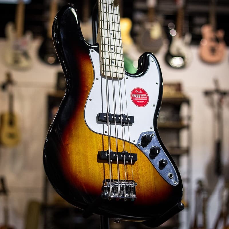 

Бас-гитара Squier Affinity Series Jazz Bass — 3 цвета Sunburst с кленовой накладкой Fender