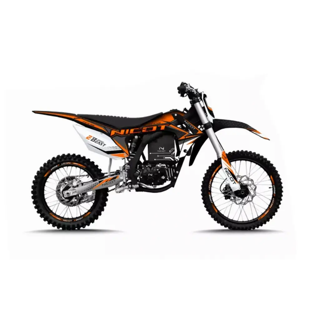 Электрический питбайк Enduro Nicot eBeast, оранжевый разноцветные аксессуары для шлема мотоцикла запчасти наклейки декор дьявольские рога электрический грязевой питбайк casco moto sпанси motocykl