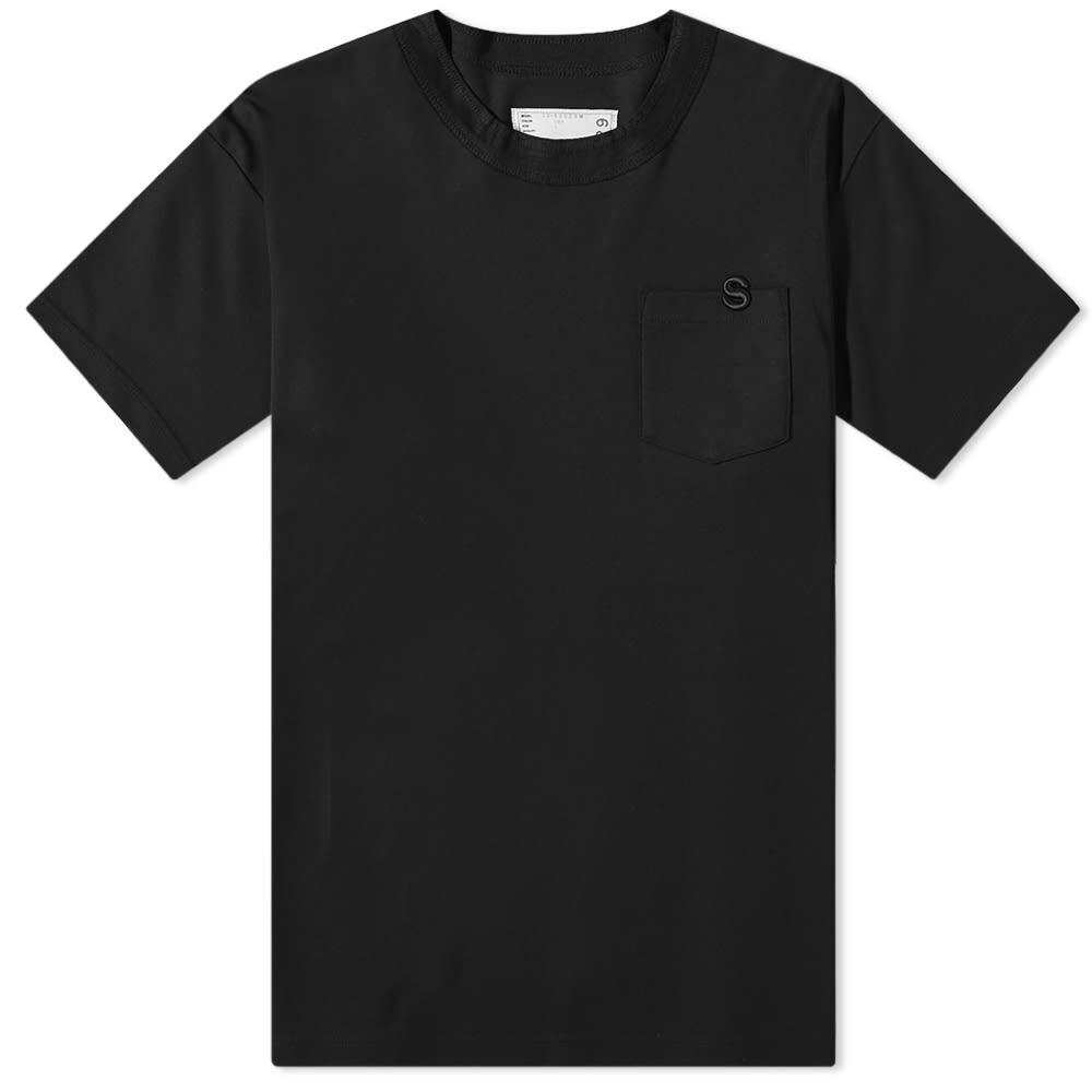 

Футболка Sacai S Logo Split Seam Tee, Черный