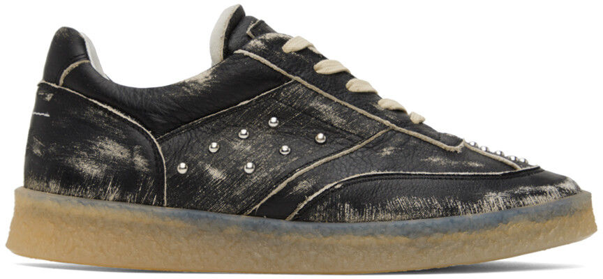 

Черные рваные кроссовки MM6 Maison Margiela