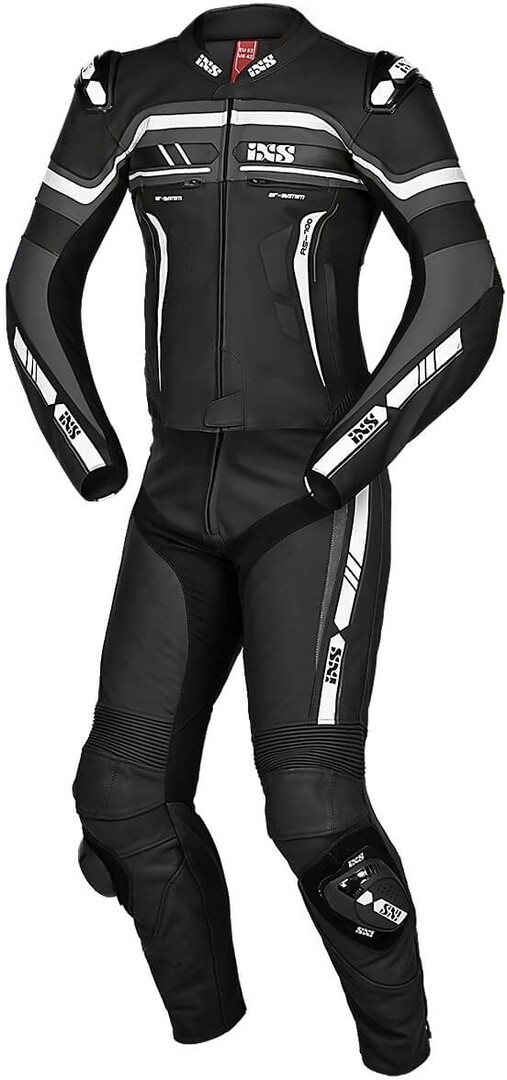 

IXS Sport RS-700 2.0 Два куска мотоцикл кожаный костюм, черный/серый/белый