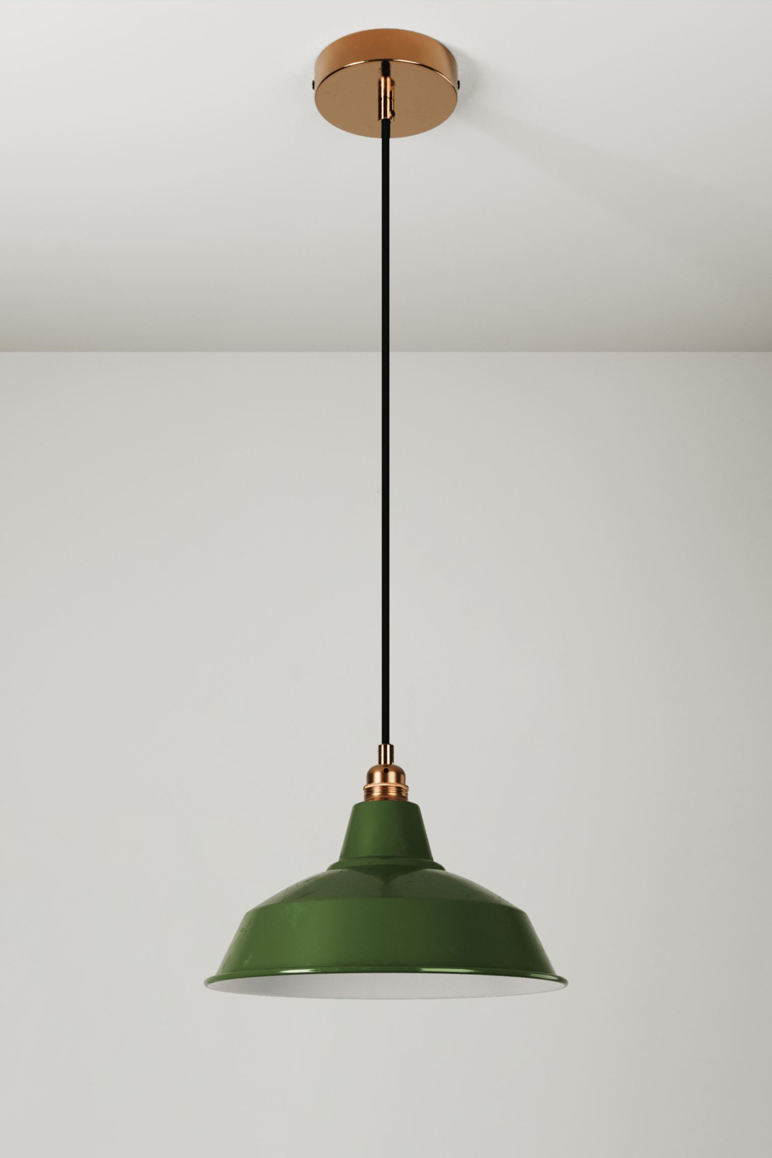 Потолочный светильник Creative Cables Metal Bistrot, зеленый/белый