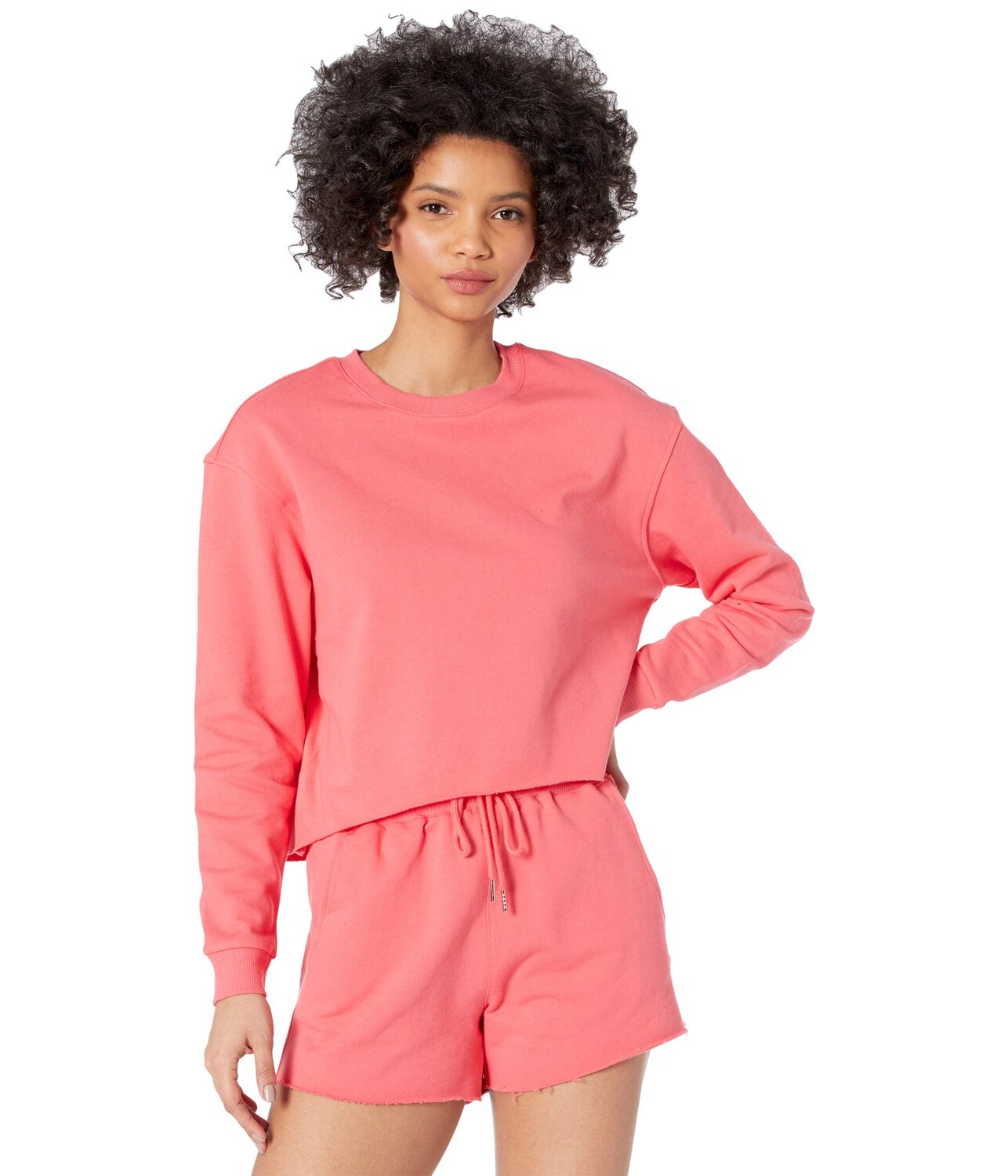 

Пуловер Blank NYC, Solid Cropped Sweatshirt, Красный