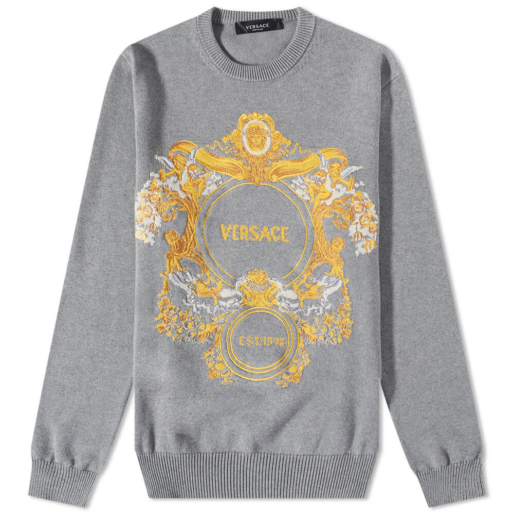 

Джемпер Versace Baroque Logo Intarsia Knit