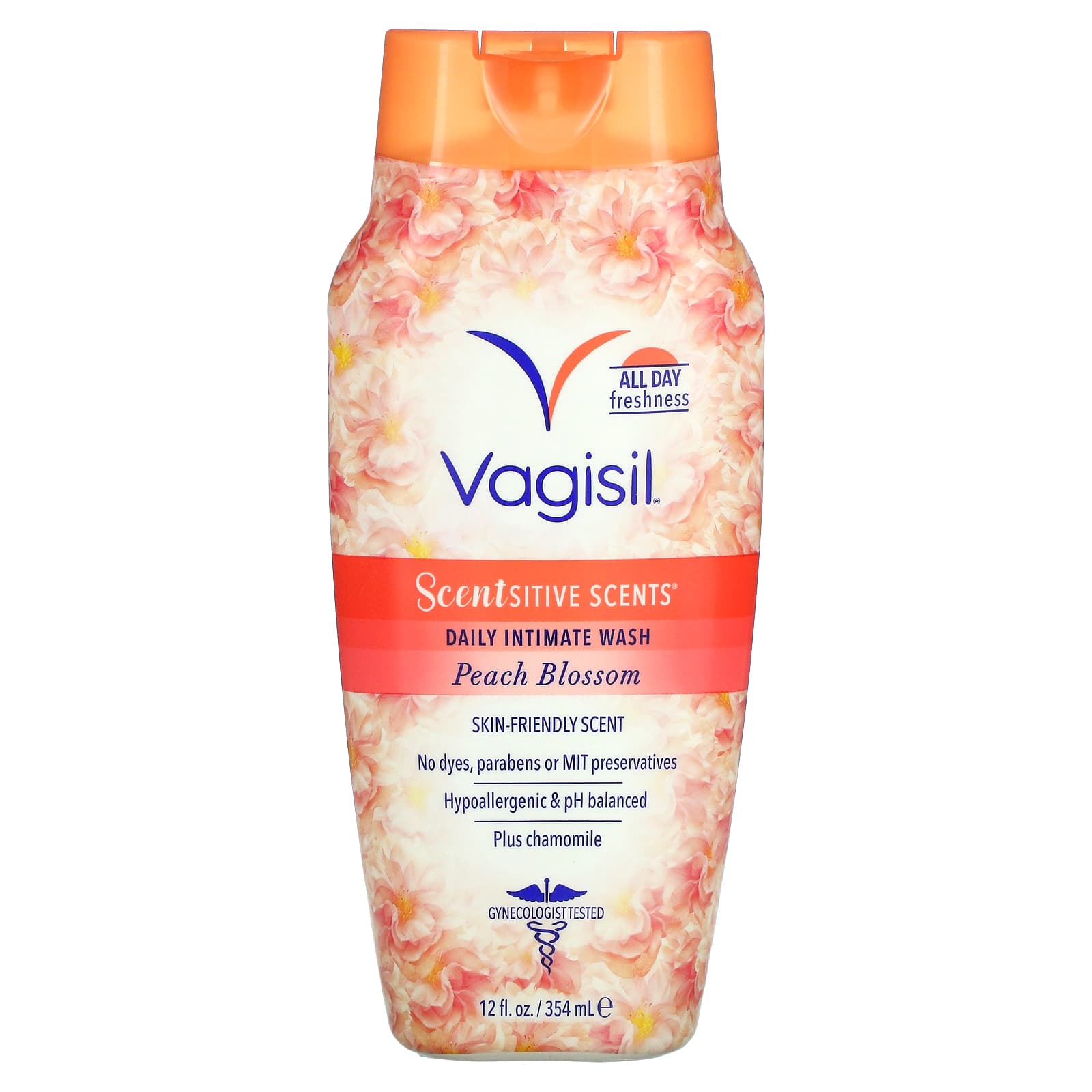 Средство Vagisil для интимной гигиены, цветы персика, 354 мл
