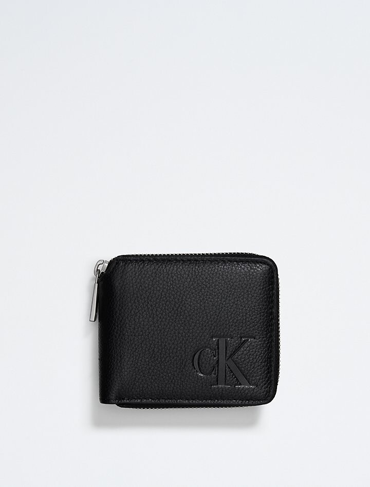 

Компактный кошелек на молнии All Day Calvin Klein, черный