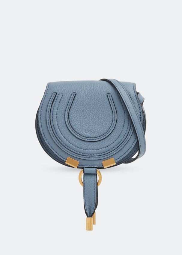 

Сумка кросс-боди CHLOÉ Marcie nano saddle bag, синий
