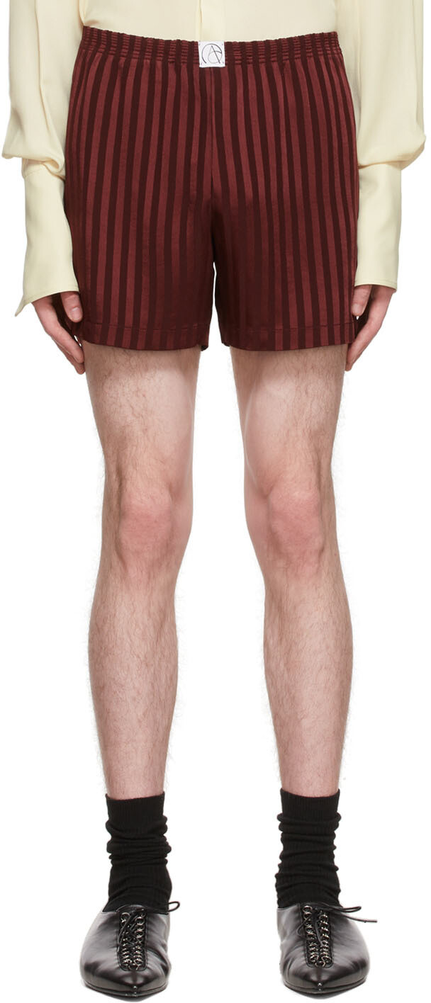 

SSENSE Эксклюзивные бордовые шорты Dandy ARTURO OBEGERO