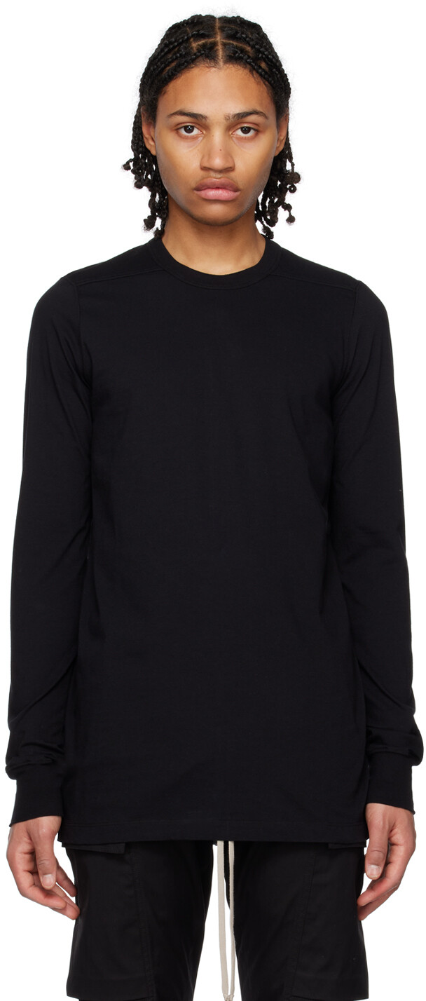 

Черная футболка с длинным рукавом Level Rick Owens, Черный