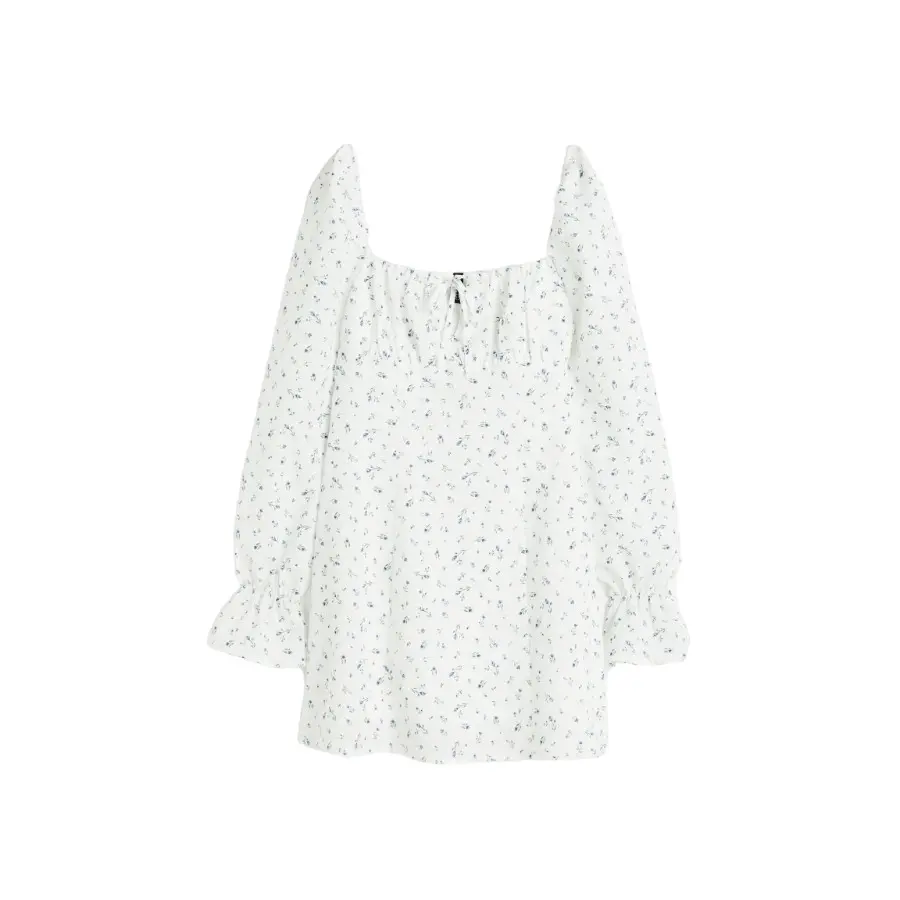 

Платье H&M Creped, белый/цветочный принт