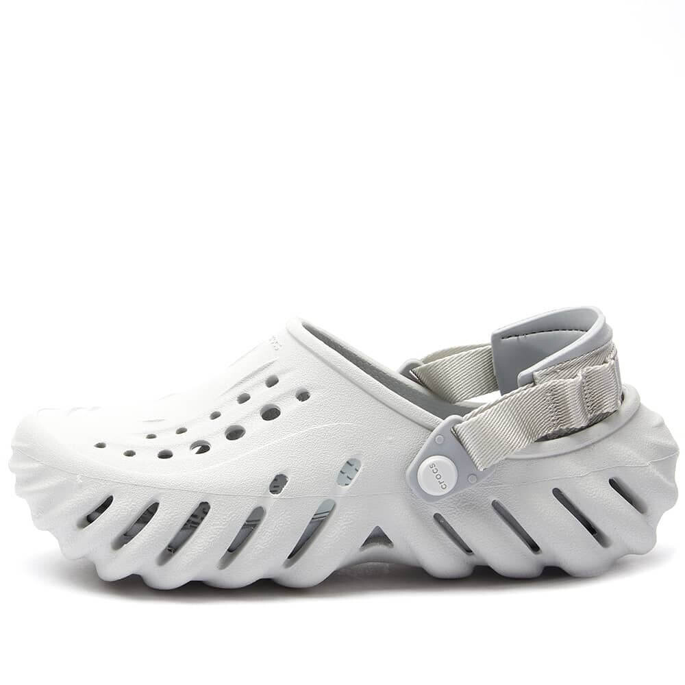 

Сандалии Crocs Echo Clog, серо-белый (Размер 42-43 RU)