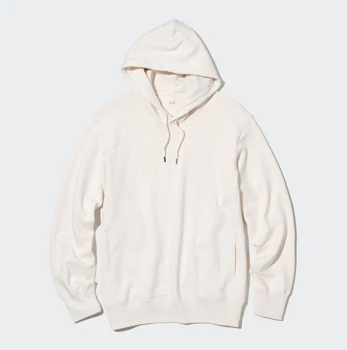 Толстовка Uniqlo Colour Block Sweat Hoodie, белый толстовка uniqlo sweat zipped hoodie черный