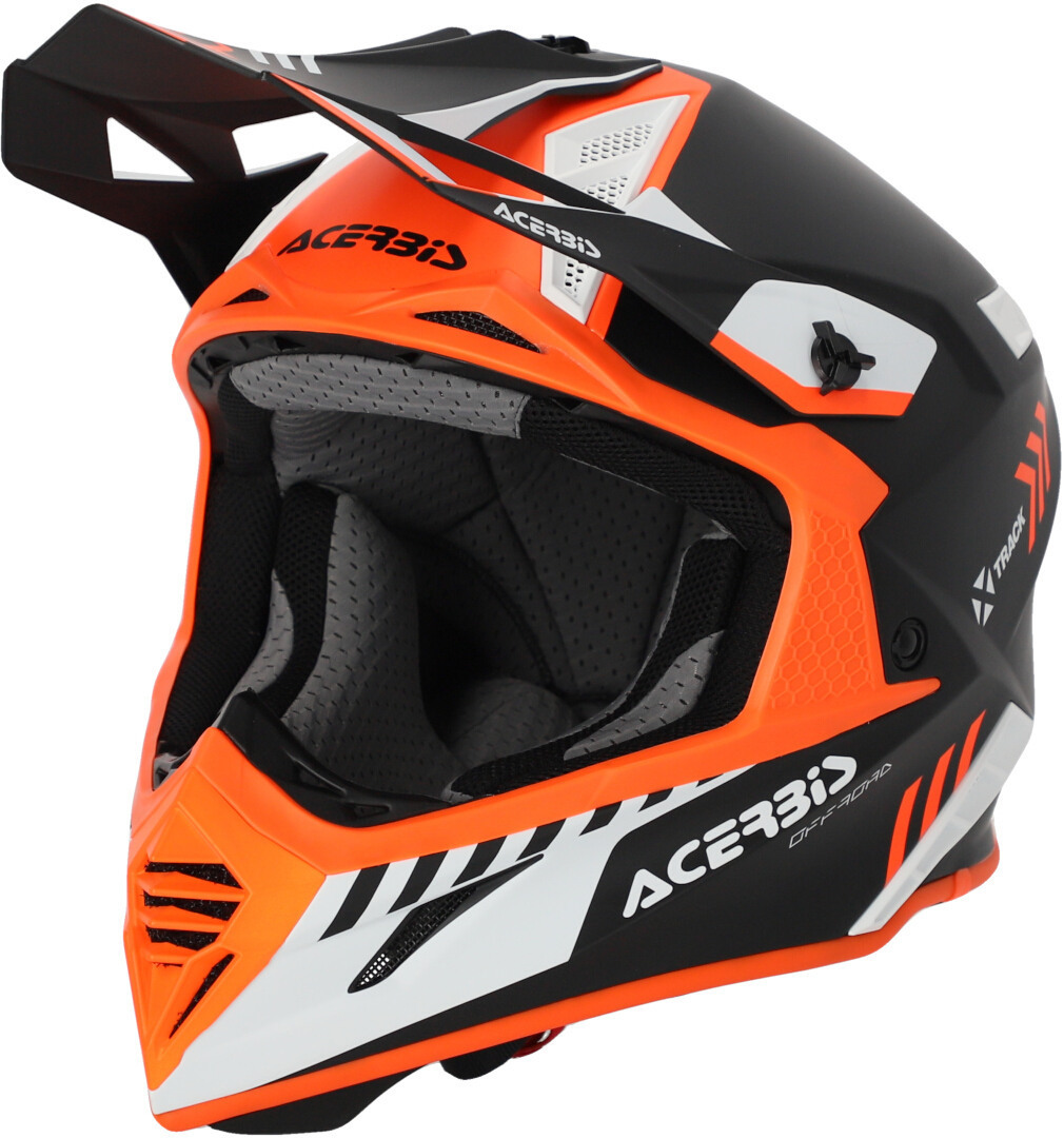 Шлем Acerbis X-Track Mips для мотокросса, оранжевый/черный x track 2023 шлем для мотокросса acerbis черный неоново зеленый