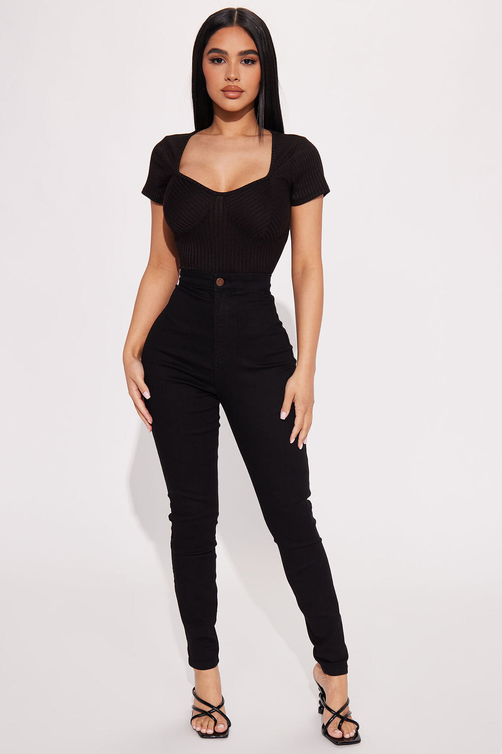 

Джинсы скинни Fashion Nova FN103FNP, черный