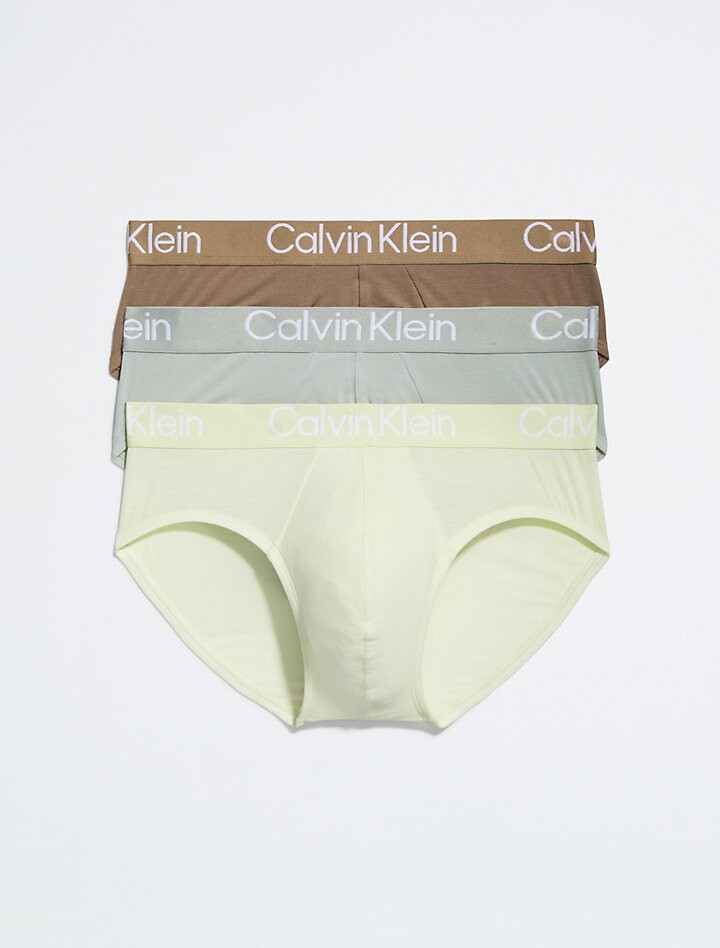 

Ультрамягкие модные трусы из 3 комплектов Calvin Klein, серый