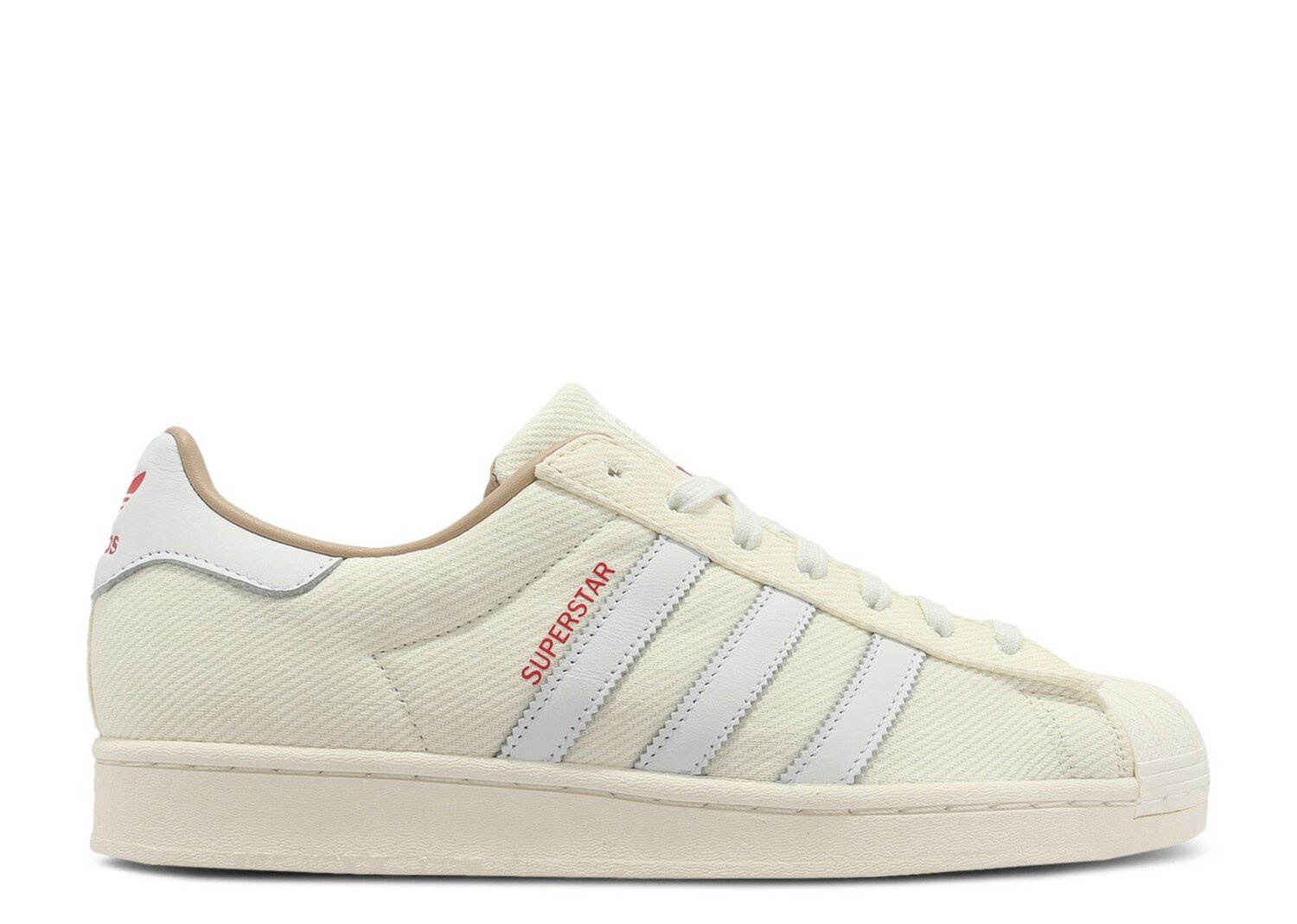 

Кроссовки adidas Superstar 'Cream Denim', кремовый, Бежевый