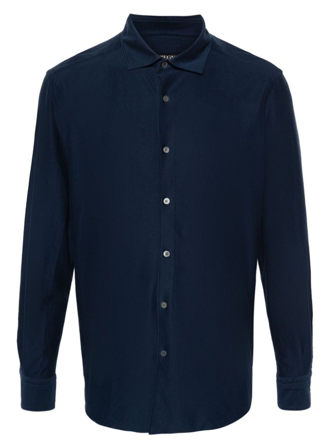 

Однотонная рубашка Zegna, синий