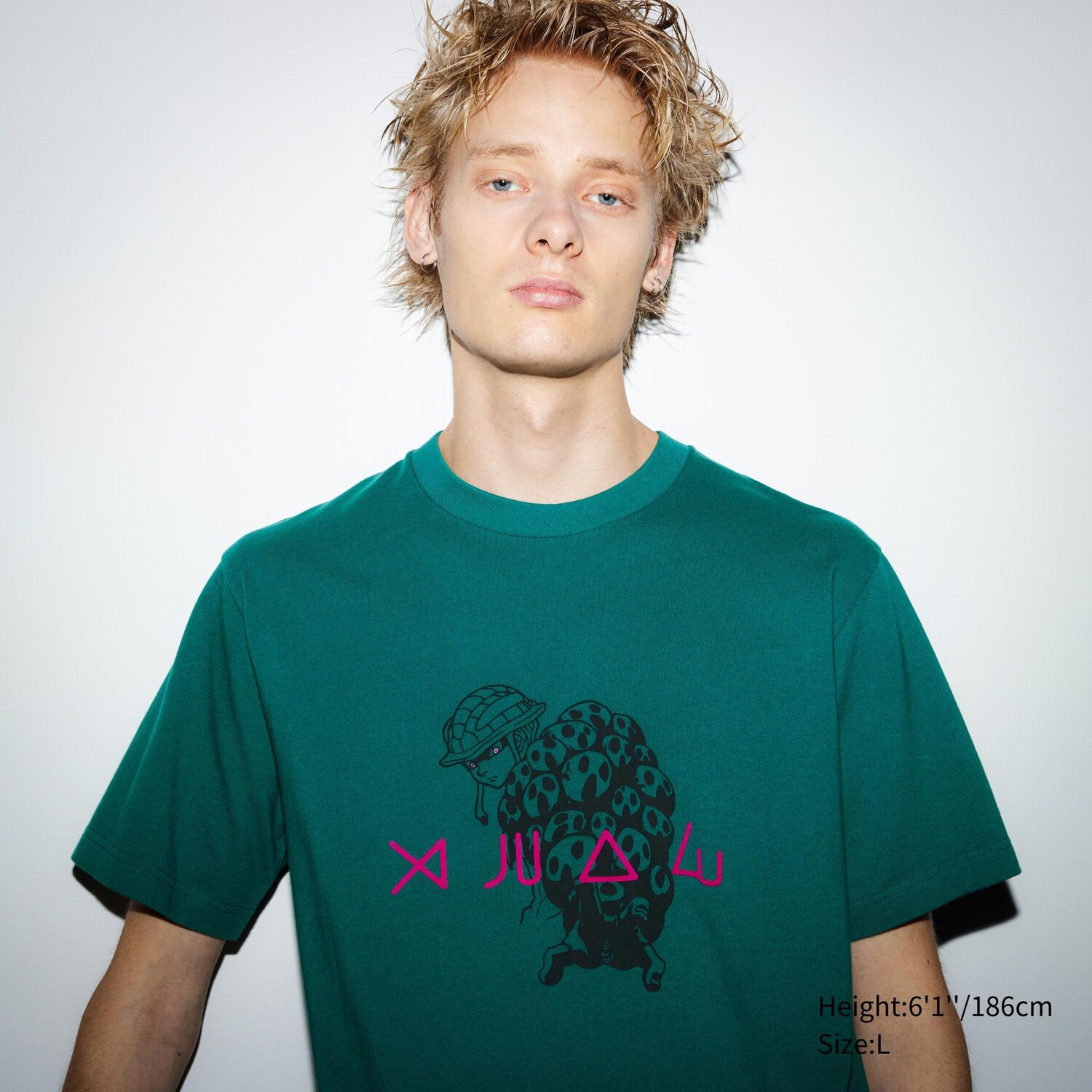 

HUNTER×HUNTER UT (Футболка с коротким рукавом и рисунком) UNIQLO, зеленый