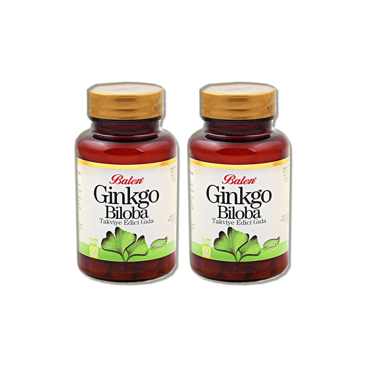 цена Активная добавка Balen Ginkgo Biloba Capsules, 60 капсул, 600 мг, 2 штуки