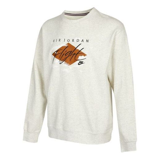 

Толстовка Jordan Logo Alphabet Embroidered Sports Round Neck Pullover White, Белый