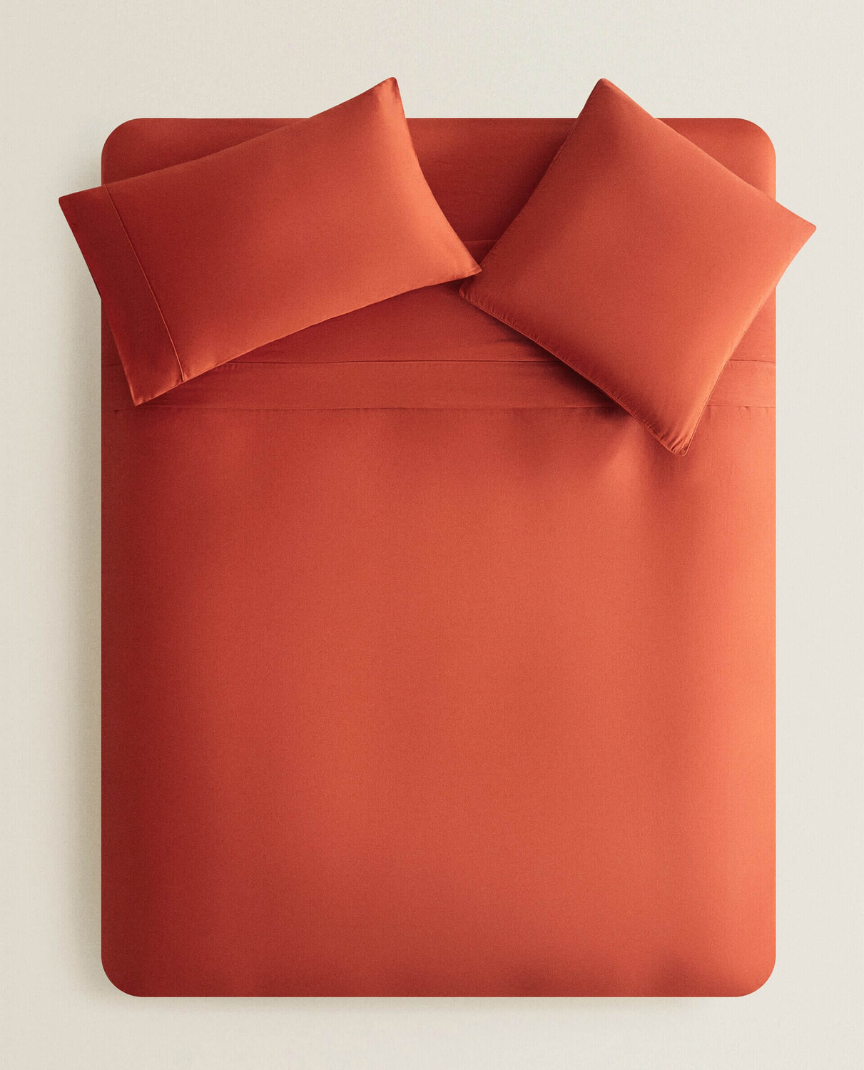 

Пододеяльник Zara Home 300 Thread Count Washed Sateen, красный