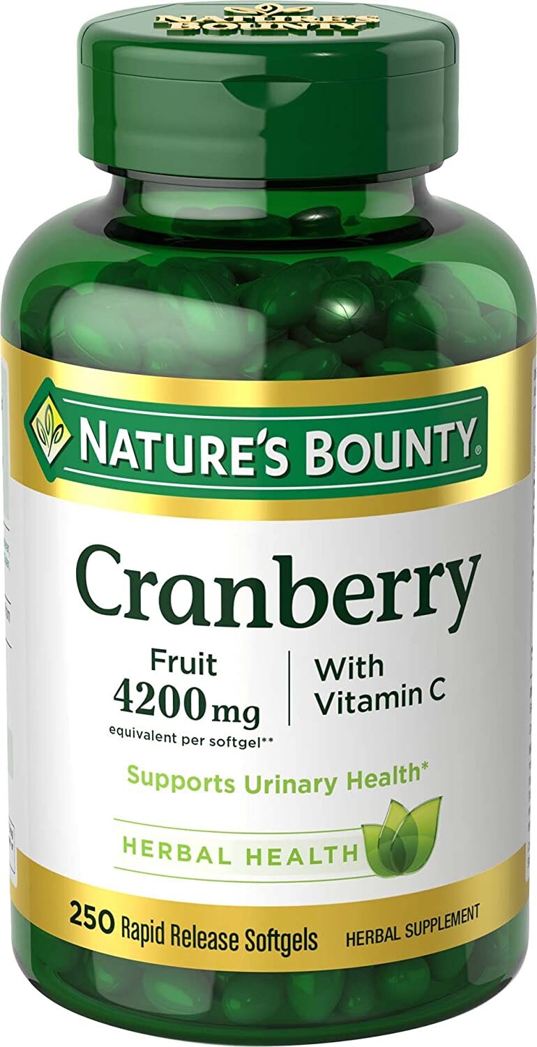 

Концентрат ягод клюквы Nature's Bounty с витамином С, 250 капсул