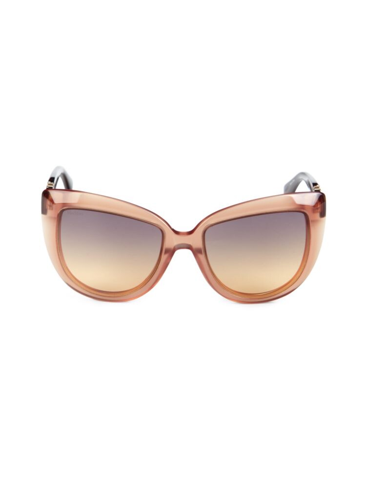 

Солнцезащитные очки-бабочки 56MM Max Mara, коричневый
