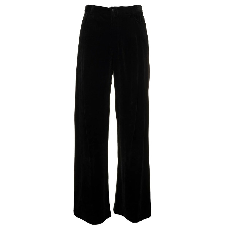 

Брюки Balenciaga Straight In Velvet, черный