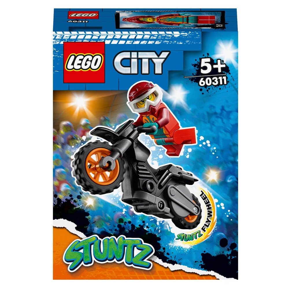 конструктор lego lego city stuntz 60311 огненный трюковый мотоцикл 11 дет Конструктор LEGO City Stuntz 60311 Огненный трюковый мотоцикл