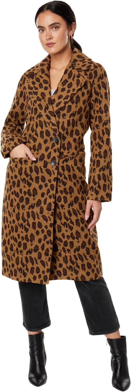 

Свободное пальто с двусторонним принтом и принтом Avec Les Filles, цвет Natural Leopard
