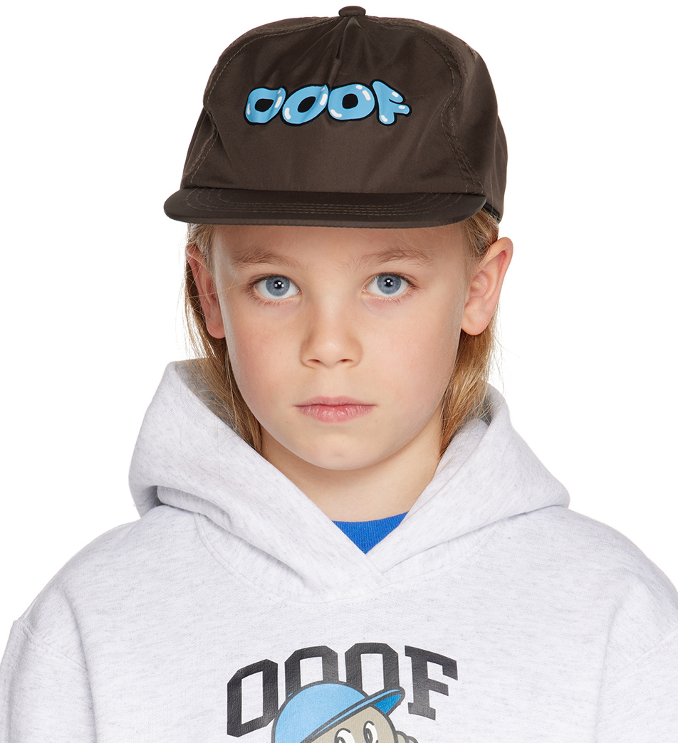 

SSENSE Exclusive Kids Коричневая кепка с логотипом Spike OOOF