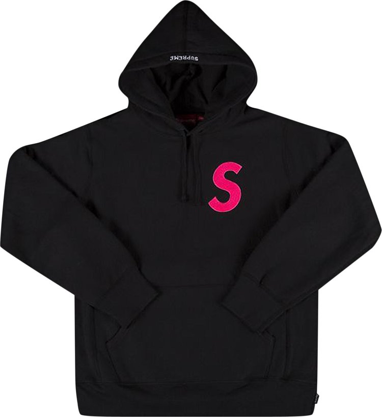 толстовка supreme s logo hooded sweatshirt black черный Толстовка Supreme S Logo Hooded Sweatshirt 'Black', черный