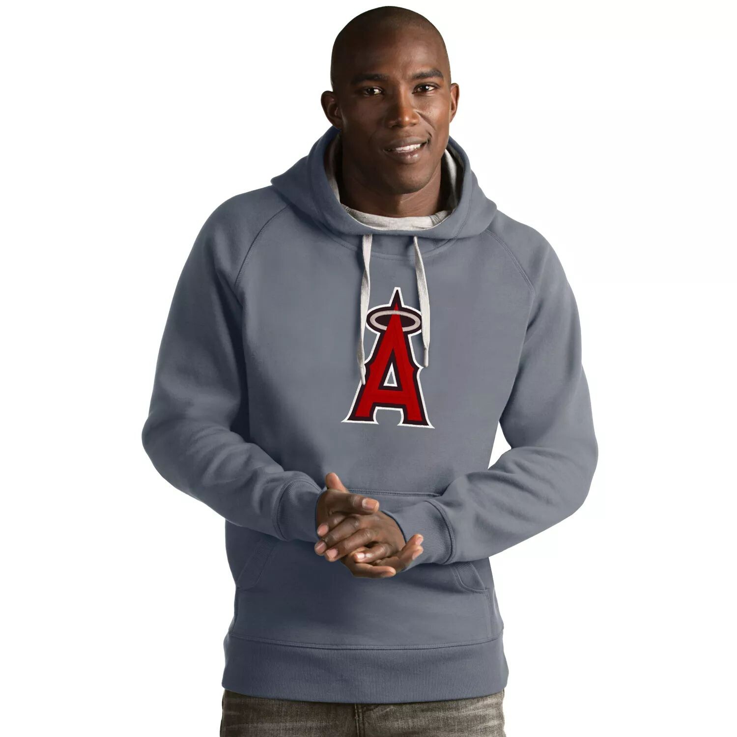 

Мужская толстовка с логотипом Los Angeles Angels of Anaheim Victory Antigua