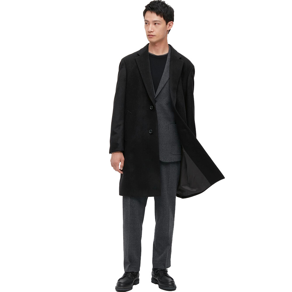 

Пальто Uniqlo Cashmere Overcoat, черный