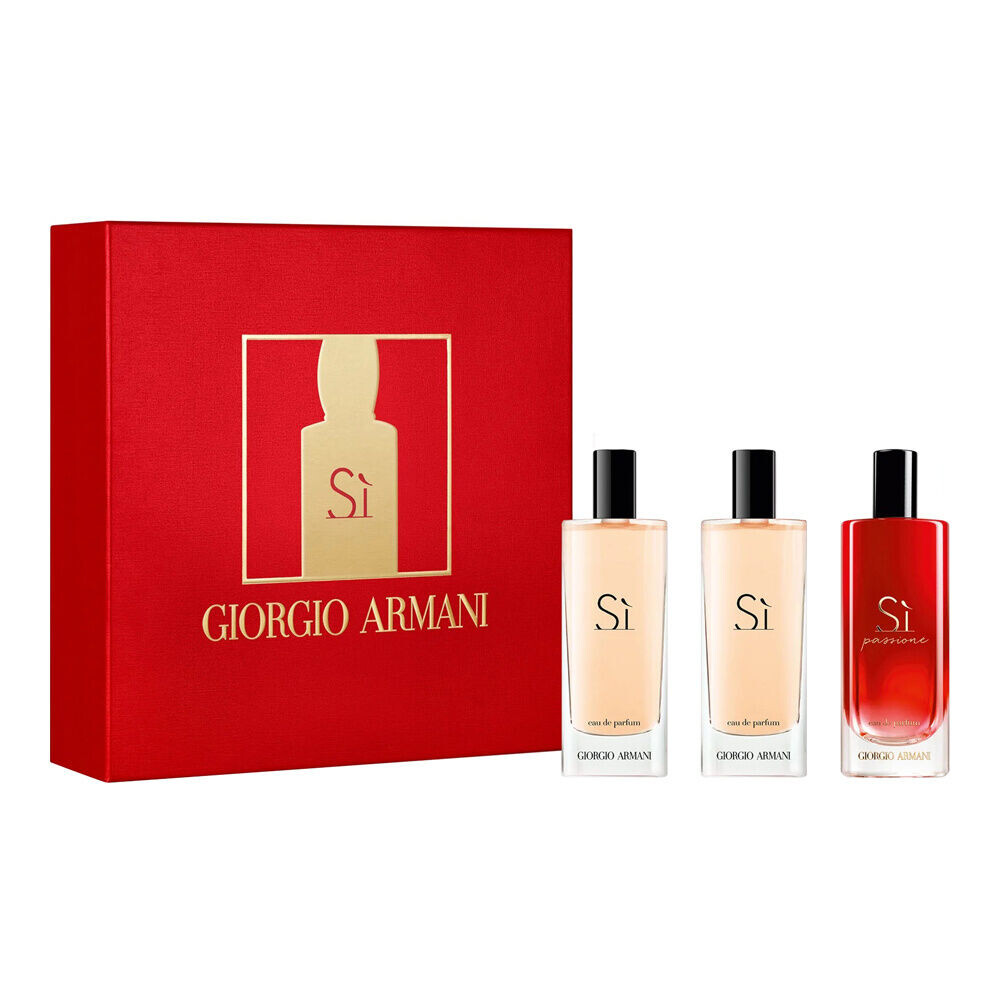 

Giorgio Armani женский набор: Si Eau de Parfum, 2x15 мл + Si Passione Eau de Parfum, 15 мл