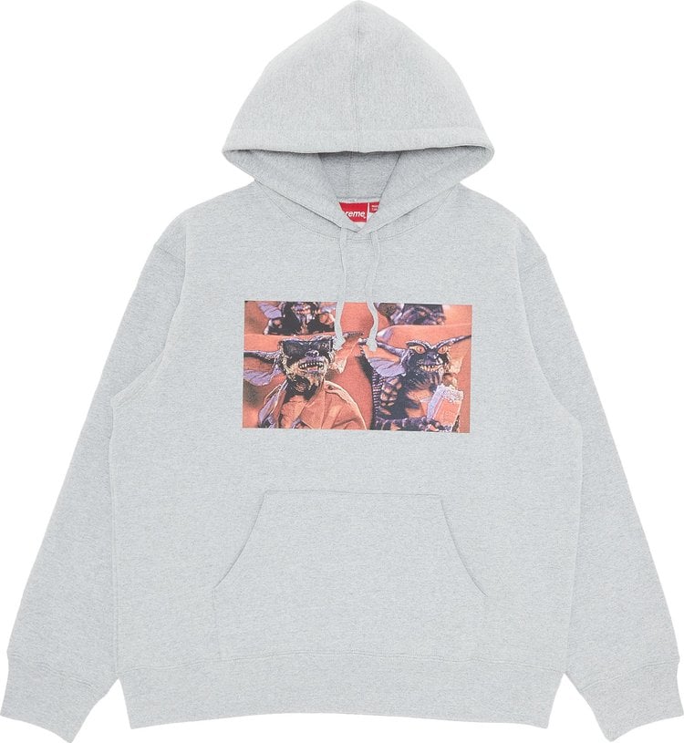 Толстовка Supreme Gremlins Hooded Sweatshirt 'Heather Grey', серый