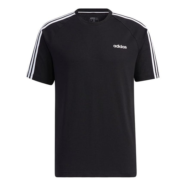Футболка Adidas neo M Ce 3s Tee Contrasting Colors Sports Round Neck Short Sleeve Black, Черный