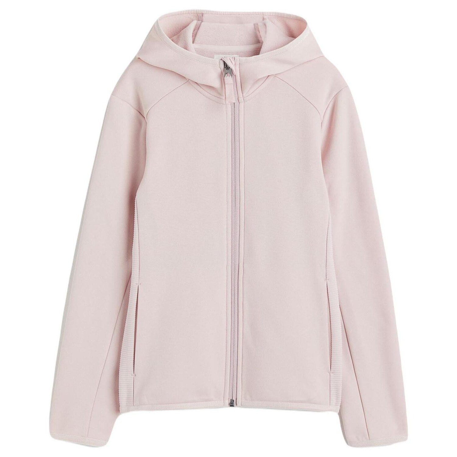 

Куртка H&M Hooded Fleece, светло-розовый