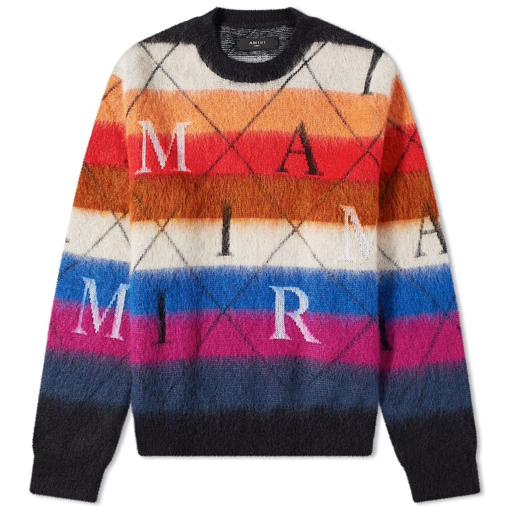 

Толстовка AMIRI Argyle Stripe Crew Sweat