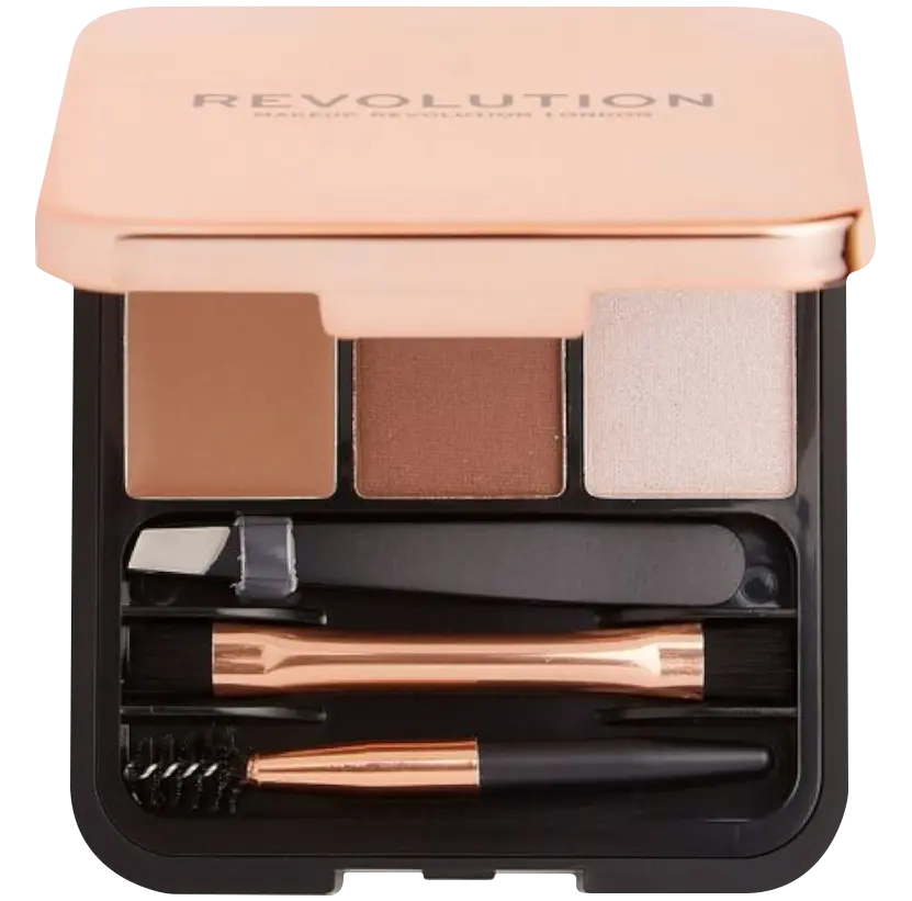 

Revolution Makeup Brow Sculpt коричневая палитра для укладки бровей, 2 г