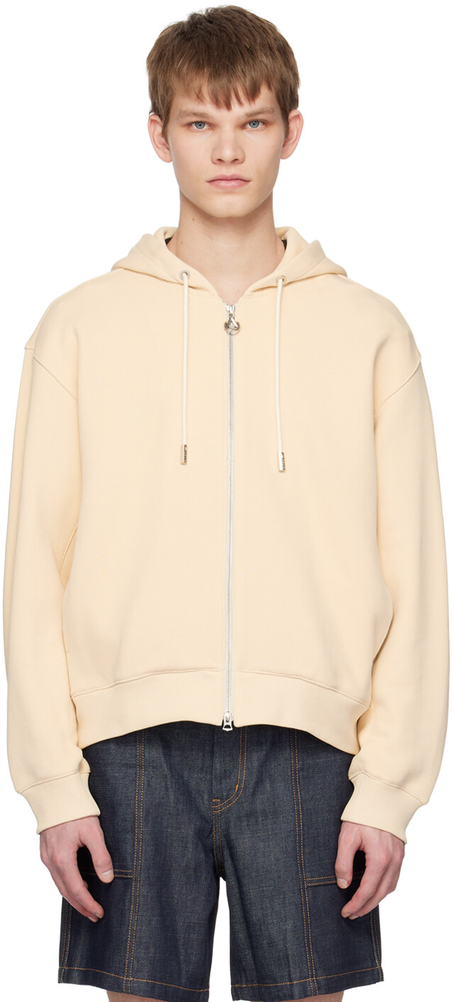 

Бежевый худи с вышивкой Solid Homme