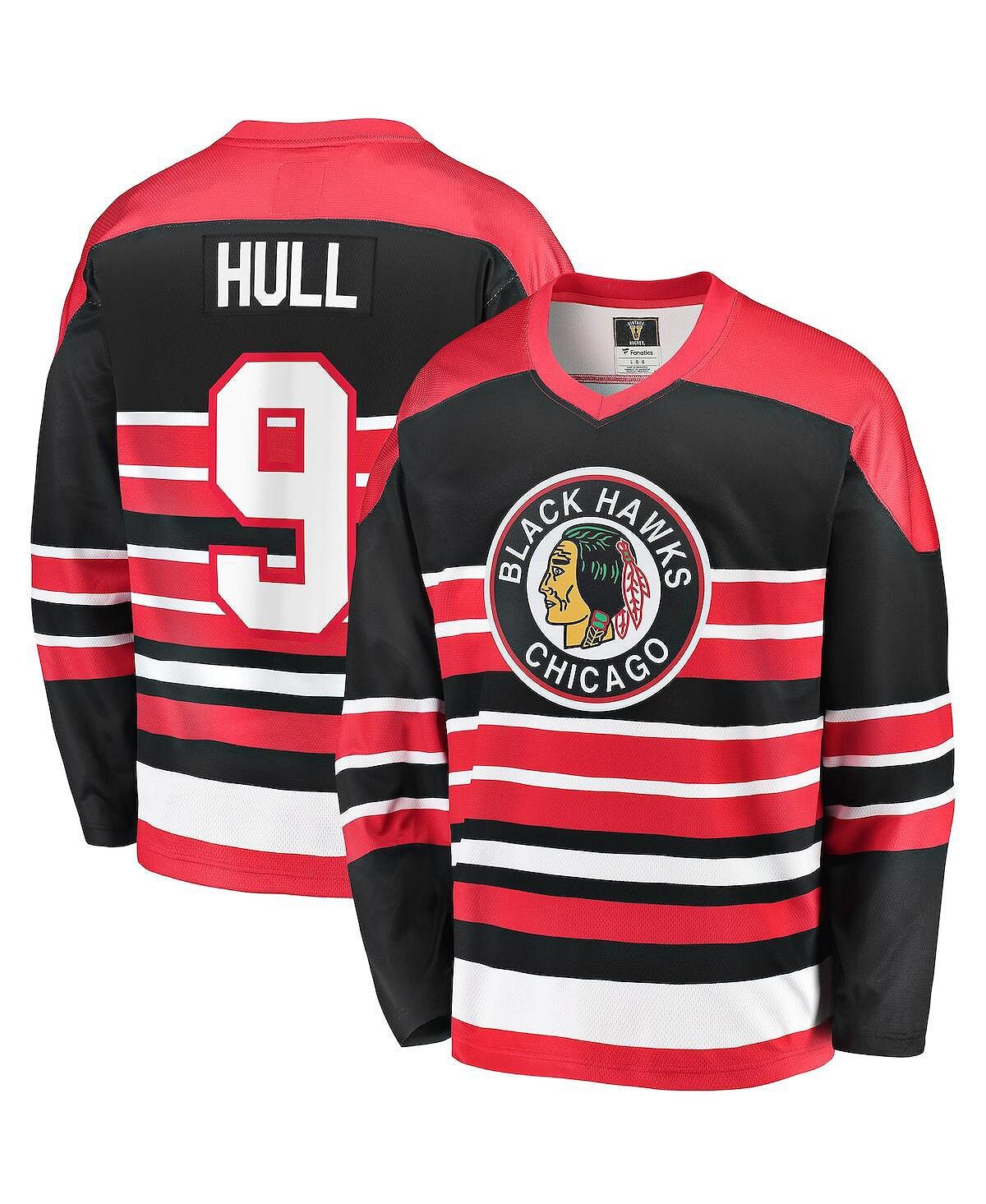 

Мужская фирменная футболка bobby hull red chicago blackhawks premier breakaway для пенсионеров Fanatics, красный