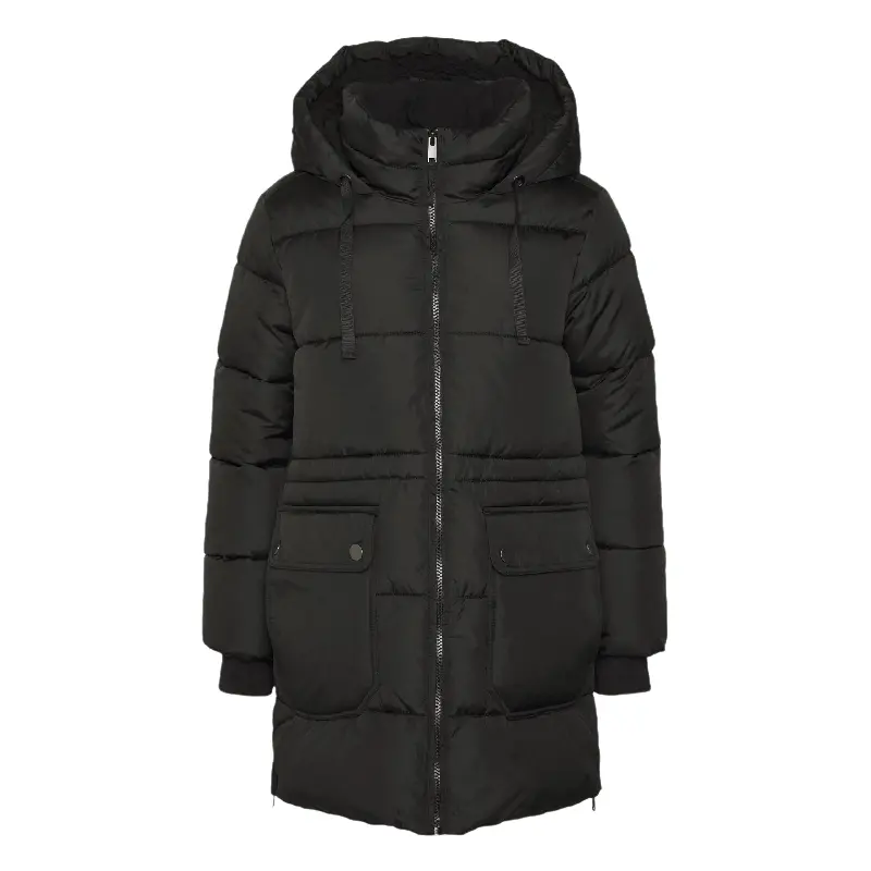 

Пуховик GAP Petite Ultimate long, черный