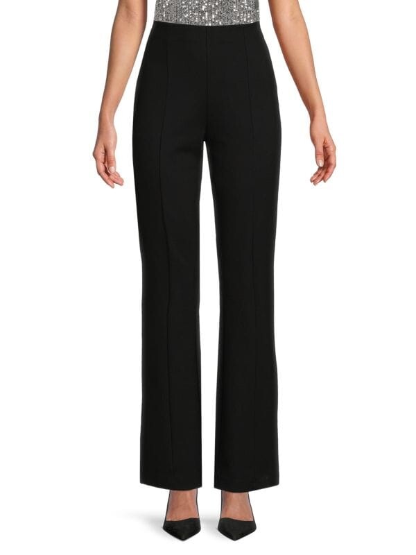 

Брюки Широкие Calvin Klein с защипами, черный